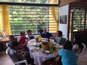 a goodbye-lunch at the family retreat house. so grateful for the time together eating, talking, sharing, listening....